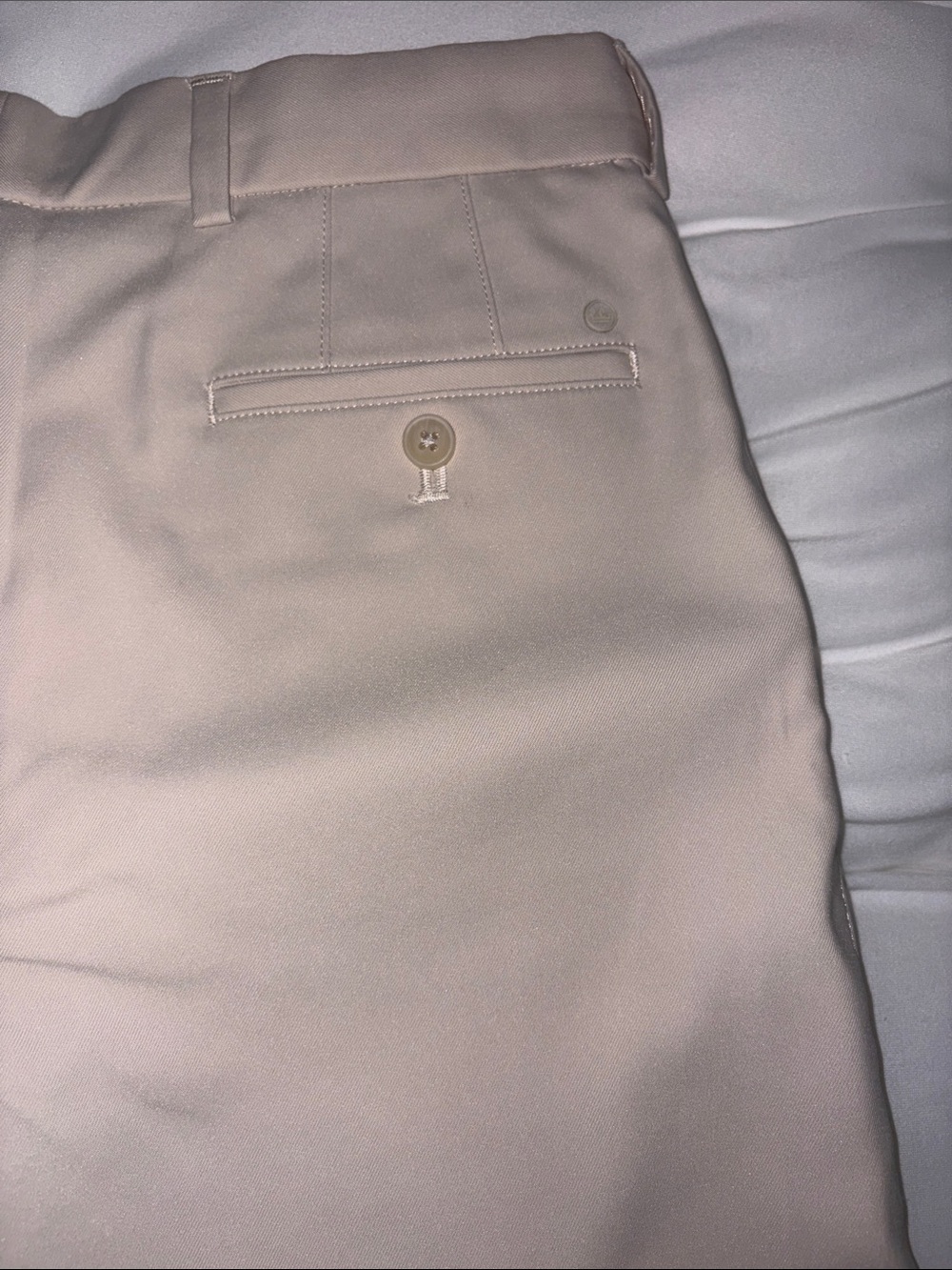 Peter Millar Youth Salem Stone Beige Flat-Front Performance Shorts - Picture 4 of 4